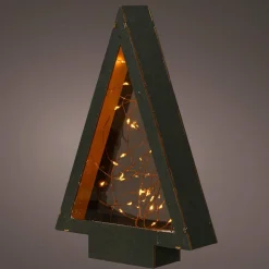 KAEMINGK Sapin lumineux à piles 40 LED (H28 cm) Savoie Blanc chaud Discount
