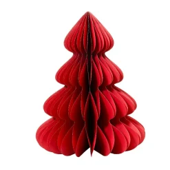 KAEMINGK Sapin papier à poser (H60 cm) Fermeture Magnétique Rouge
