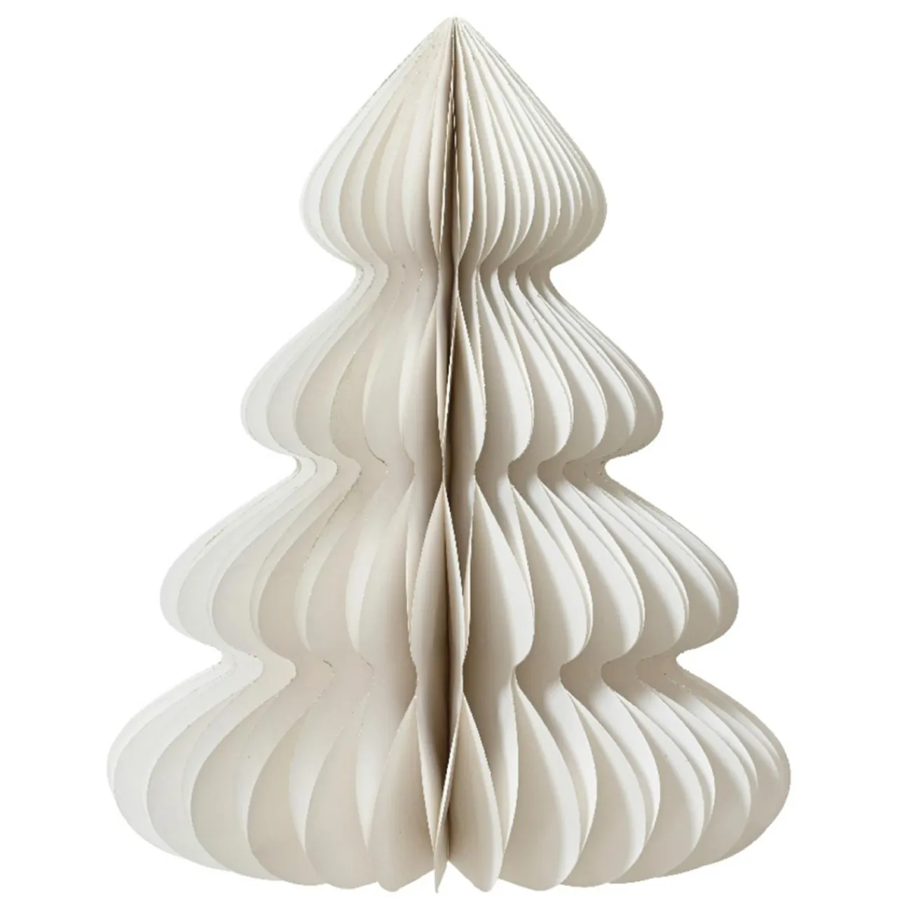 KAEMINGK Sapin papier à poser (H90 cm) Fermeture Magnétique Blanc Best