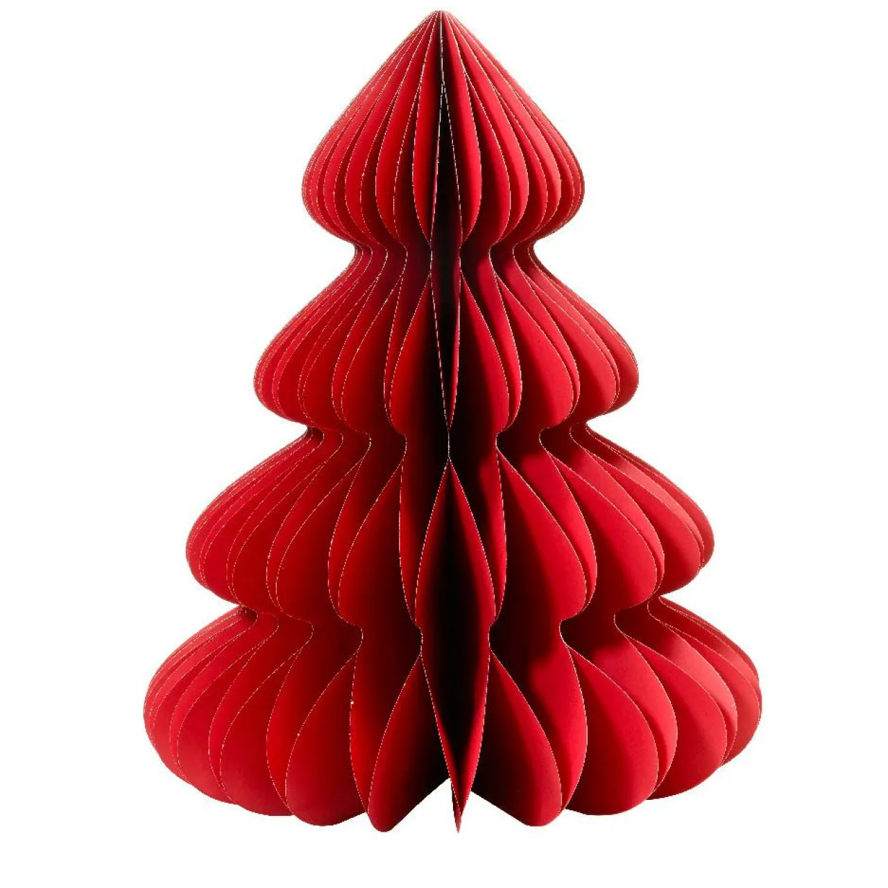 KAEMINGK Sapin papier à poser (H90 cm) Fermeture Magnétique Rouge Clearance