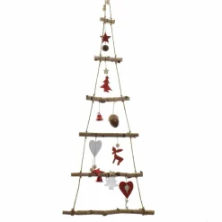KAEMINGK Sapin à suspendre en bois (H100 cm) Géant Naturel Hot