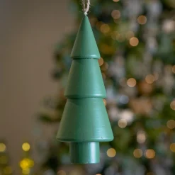 KAEMINGK Sapin à suspendre en bois (H15 cm) Harmonie Vert romarin Best