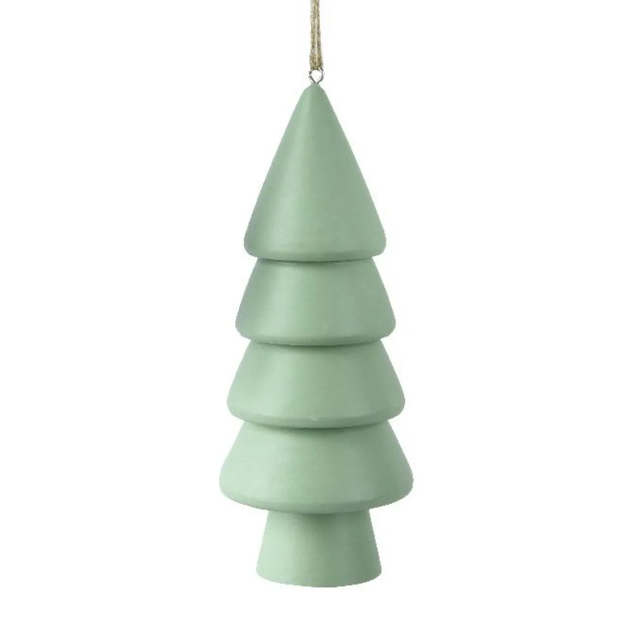 KAEMINGK Sapin à suspendre en bois (H15 cm) Harmonie Menthe blanche Vert menthe Best
