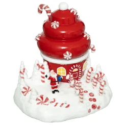 FEERIC LIGHTS Scène de vie illuminée et animée (H17 cm) Cupcake du Père Noël Online