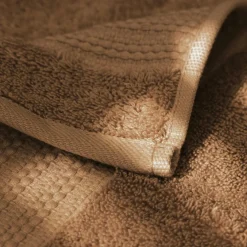 EMINZA Serviette de bain coton bio (30 x 50 cm) Méline Camel Sale