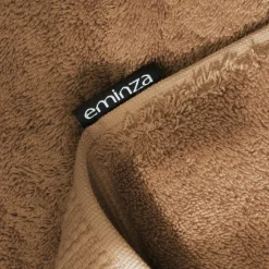 EMINZA Serviette de bain coton bio (30 x 50 cm) Méline Camel Sale
