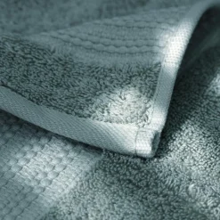 EMINZA Serviette de bain coton bio (90 x 150 cm) Méline Bleu glacier New