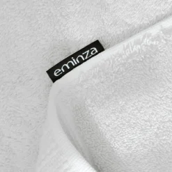 EMINZA Serviette de bain coton bio (30 x 50 cm) Méline chantilly Blanc Online