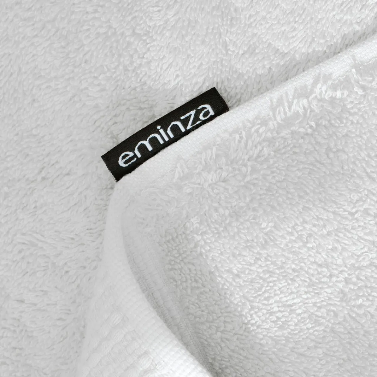 EMINZA Serviette de bain coton bio (30 x 50 cm) Méline chantilly Blanc Online