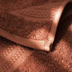 EMINZA Serviette de bain coton bio (90 x 150 cm) Méline Terracotta Clearance