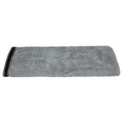 ATMOSPHERA Serviette de bain coton (50 x 90 cm) Joia Gris foncé New