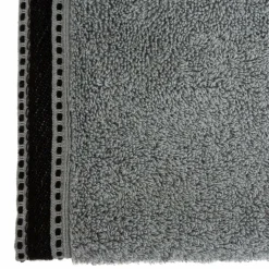 ATMOSPHERA Serviette de bain coton (50 x 90 cm) Joia Gris foncé New