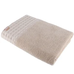 TENDANCE Serviette de bain coton (70 x 130 cm) Season Color Beige Clearance