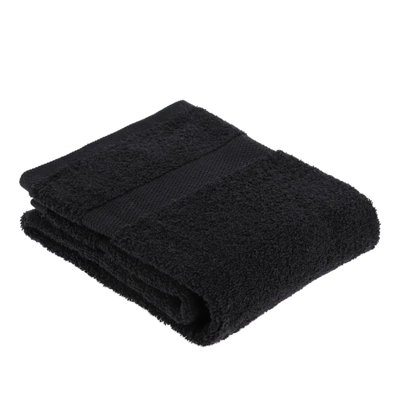 TENDANCE Serviette de bain coton (50 x 90 cm) Timeless e Noir Online