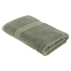 TENDANCE Serviette de bain coton (70 x 130 cm) Timeless Vert kaki Clearance