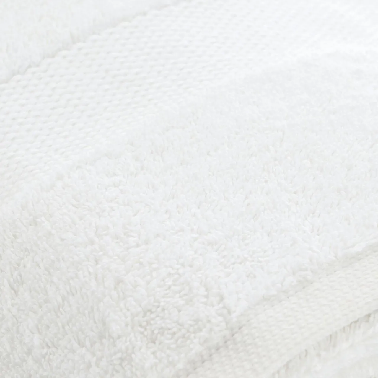 TENDANCE Serviette de bain coton (90 x 150 cm) Timeless he Blanc Discount