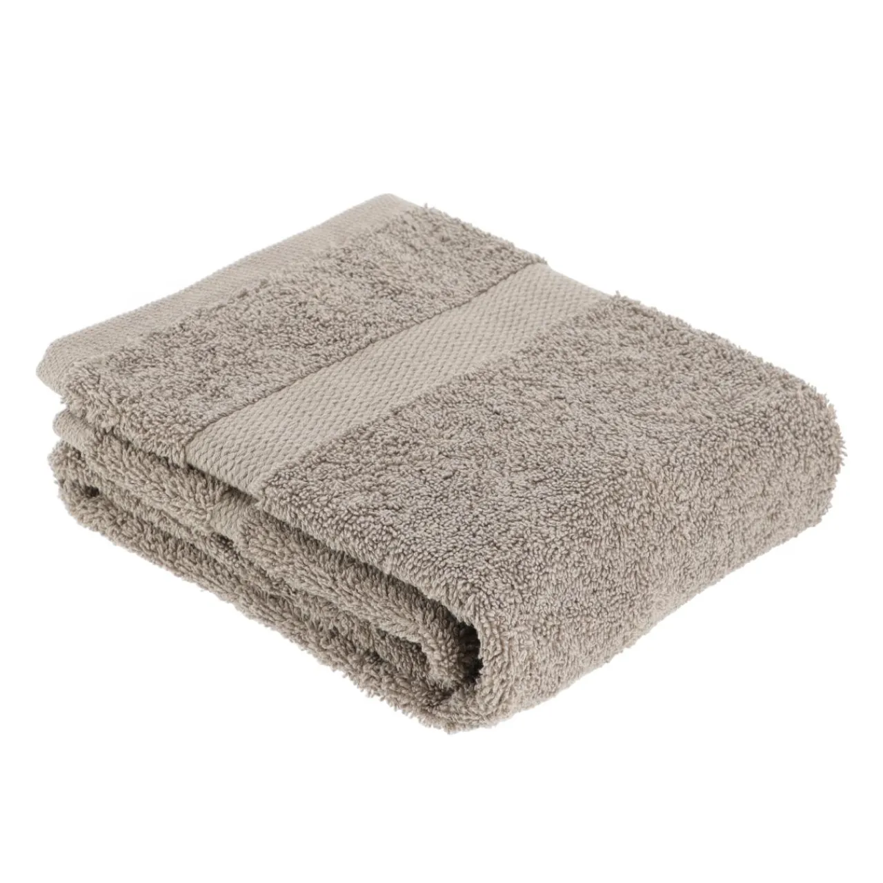 TENDANCE Serviette de bain coton (50 x 90 cm) Timeless Taupe Discount