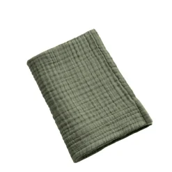EMINZA Serviette de bain gaze de coton (30 x 50 cm) Gaïa Vert romarin Sale