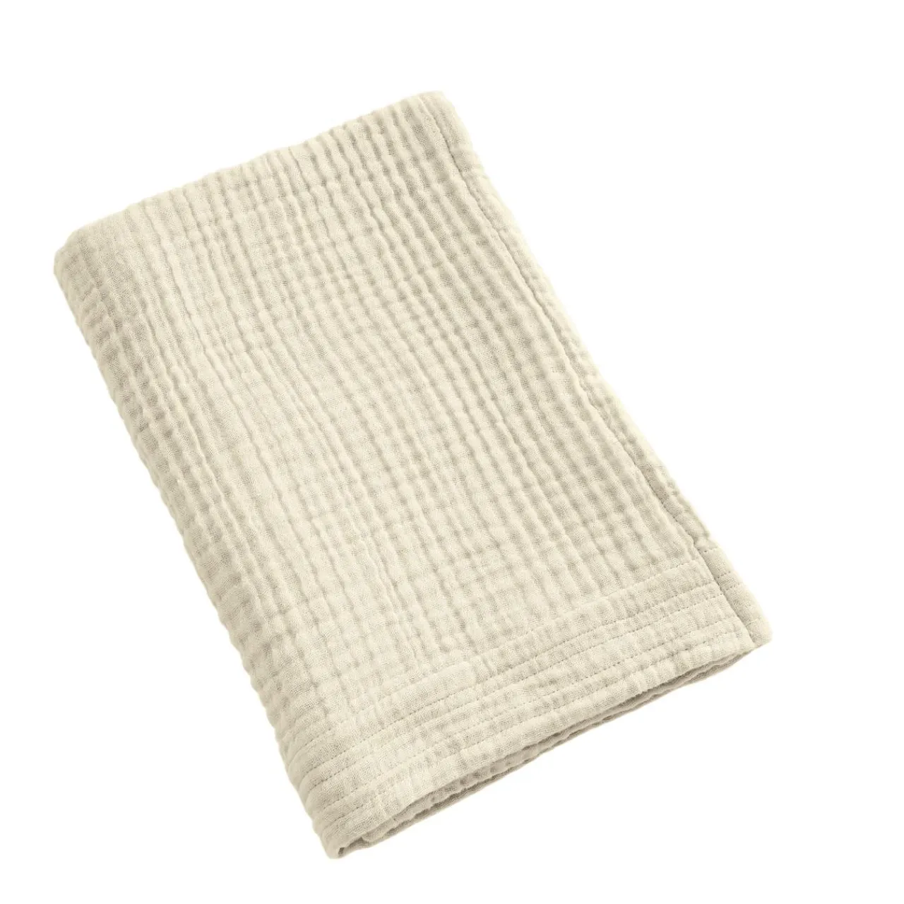EMINZA Serviette de bain gaze de coton (70 x 130 cm) Gaïa pampa Beige Online