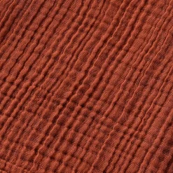 EMINZA Serviette de bain gaze de coton (50 x 90 cm) Gaïa Terracotta Online