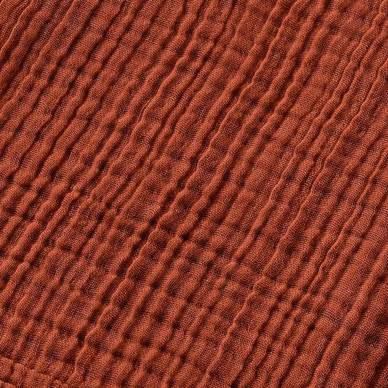 EMINZA Serviette de bain gaze de coton (50 x 90 cm) Gaïa Terracotta Online