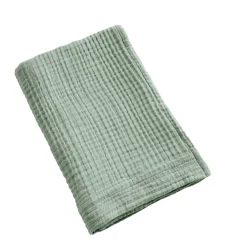 EMINZA Serviette de bain gaze de coton (70 x 130 cm) Gaïa Vert Eucalyptus Online