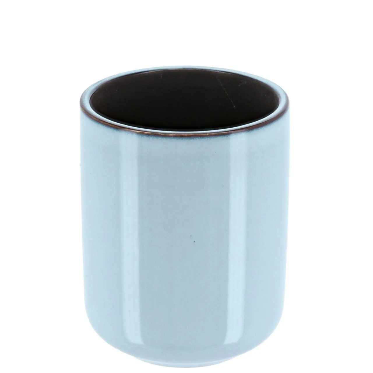 TENDANCE Set d'accessoires salle de bain grès laqué Pietra Bleu Outlet