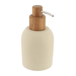TENDANCE Set d'accessoires salle de bain ciment Ibiza Beige Best