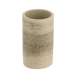 TENDANCE Set d'accessoires salle de bain ciment Tanger Naturel