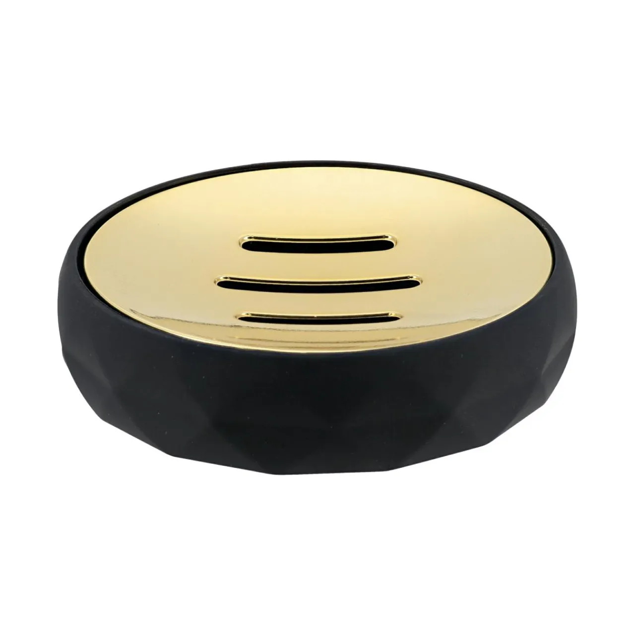 TENDANCE Set d'accessoires salle de bain Rubby Noir Best