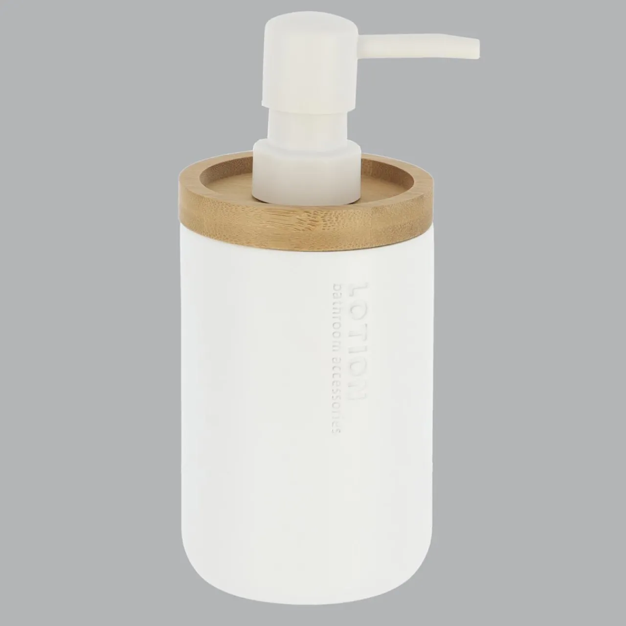 TENDANCE Set d'accessoires salle de bain Purebamboo Blanc Clearance