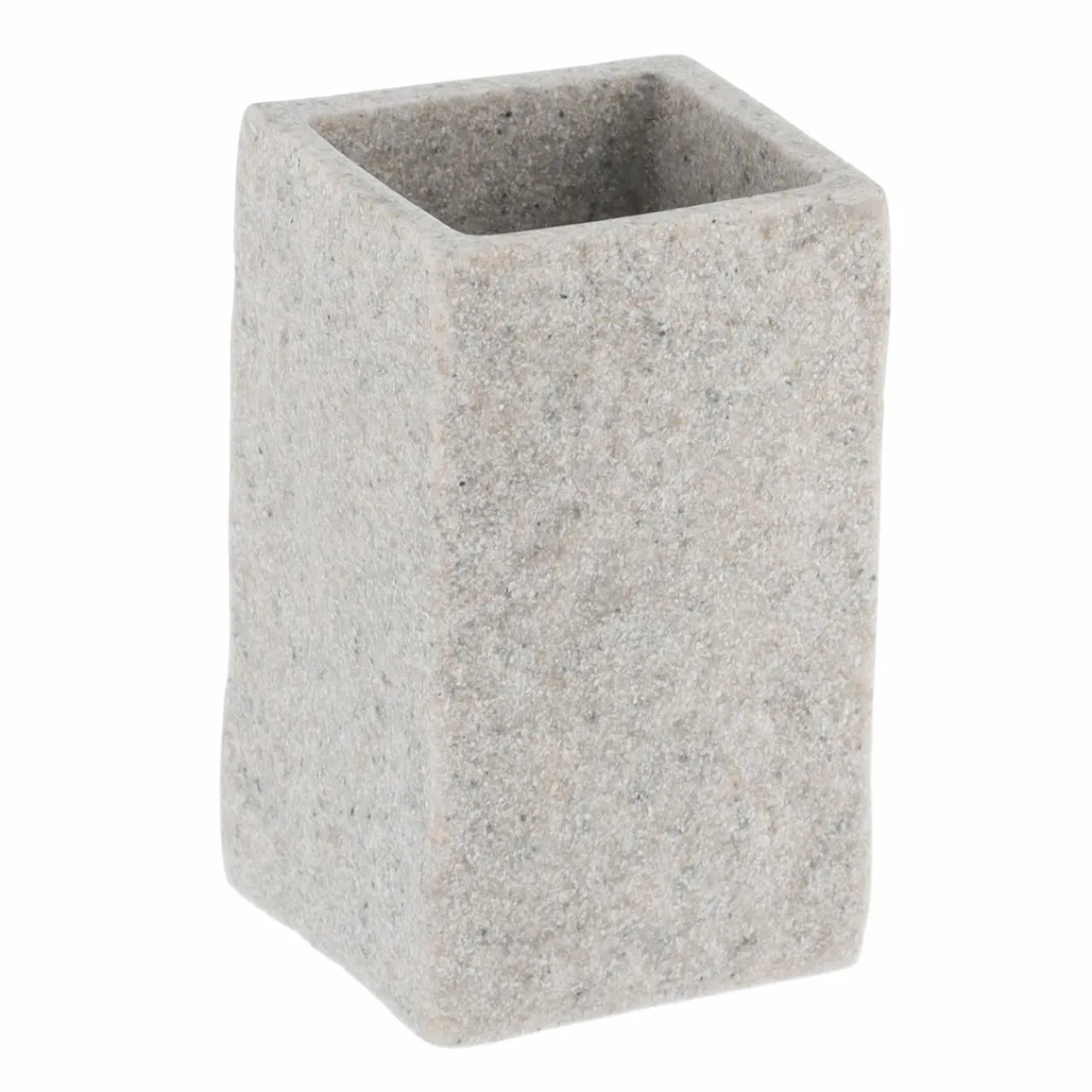 TENDANCE Set d'accessoires salle de bain Effet Pierre Gris Outlet
