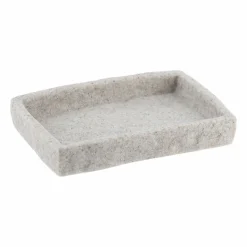 TENDANCE Set d'accessoires salle de bain Effet Pierre Gris Outlet