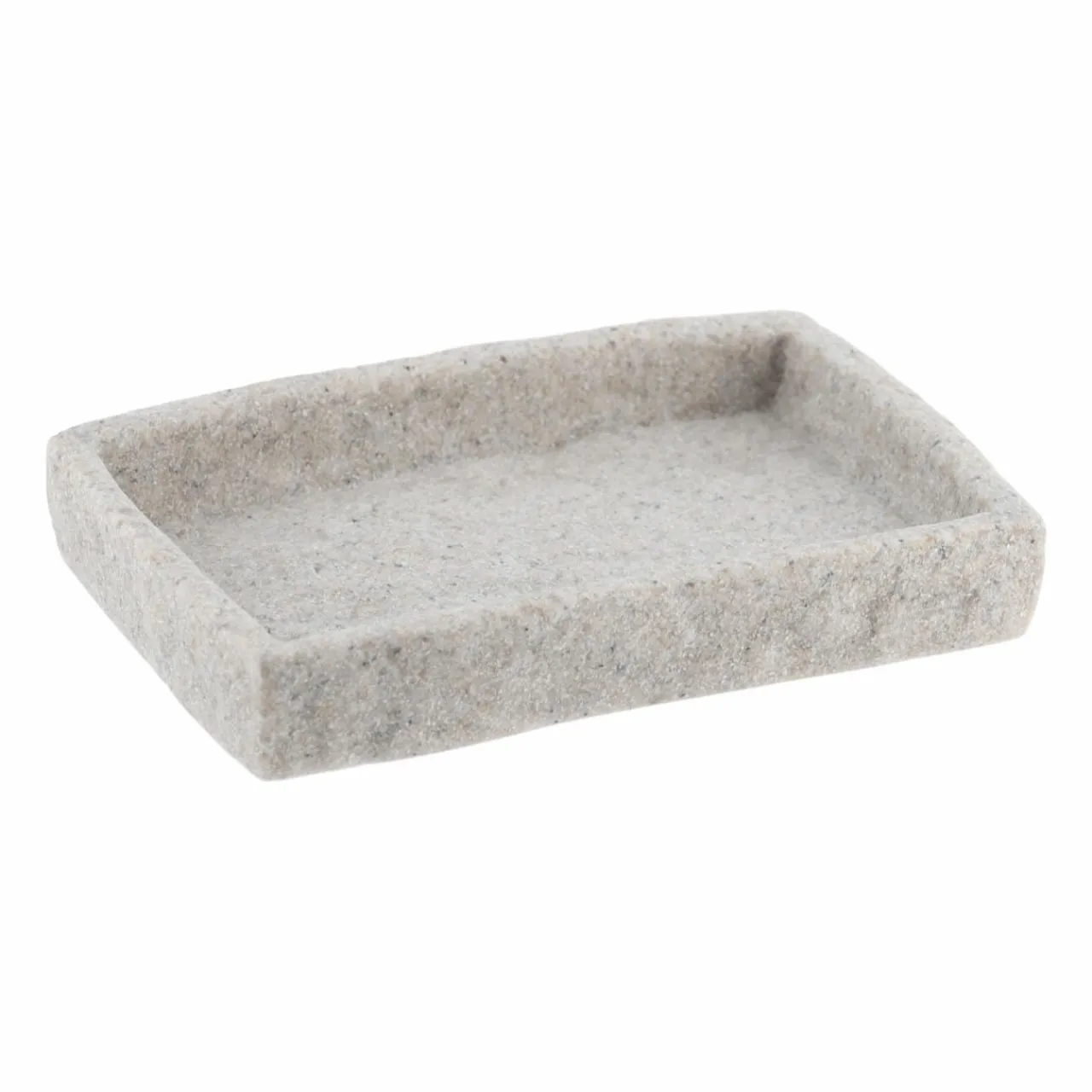 TENDANCE Set d'accessoires salle de bain Effet Pierre Gris Outlet