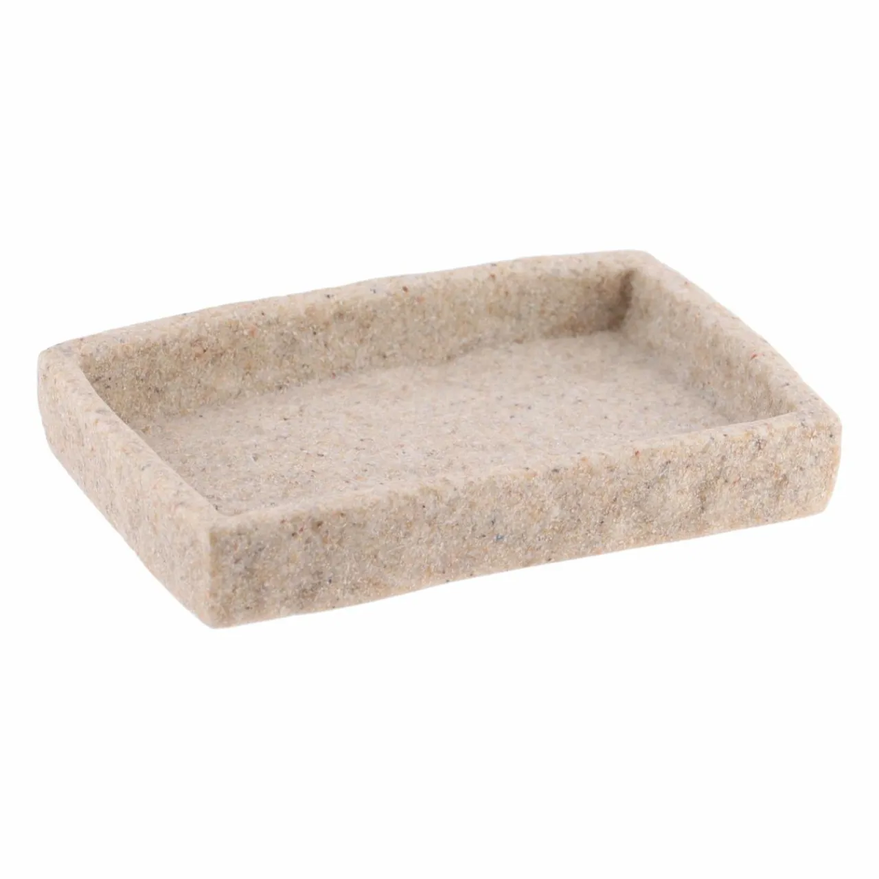 TENDANCE Set d'accessoires salle de bain Effet Pierre Naturel Beige Sale