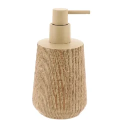 TENDANCE Set d'accessoires salle de bain façon chêne Scandi Beige New