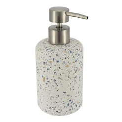 TENDANCE Set d'accessoires salle de bain ciment Terrazzo Blanc Online