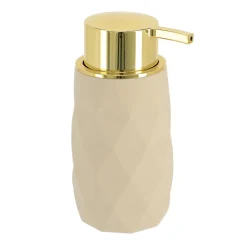 TENDANCE Set d'accessoires salle de bain Rubby Beige Discount