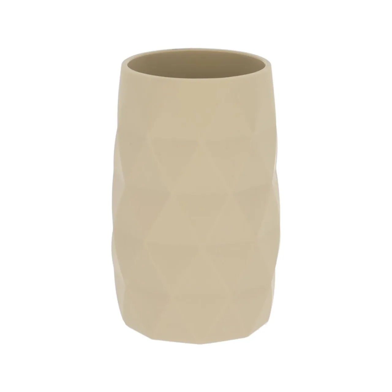 TENDANCE Set d'accessoires salle de bain Rubby Beige Discount