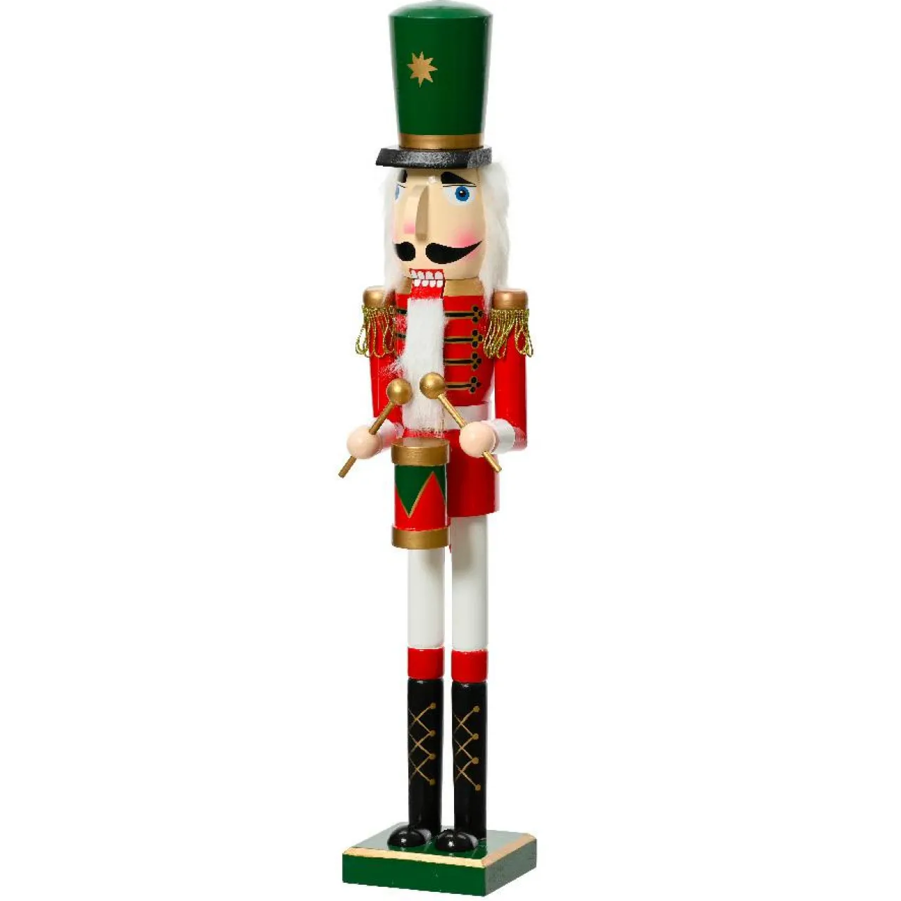 KAEMINGK Soldat Casse-noisette en bois (H50 cm) Gaby et son tambour Impérial Multicolore