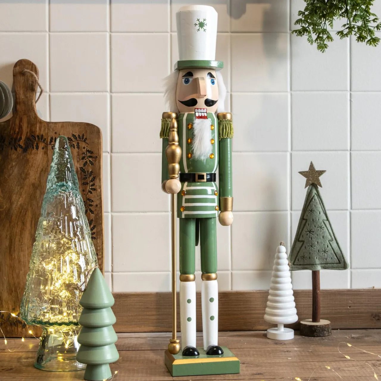 KAEMINGK Soldat Casse-noisette en bois (H50 cm) Viktor Vert Clearance