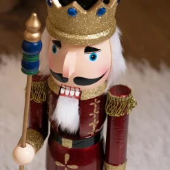 KAEMINGK Soldat Casse-noisette en bois (H50 cm) Roi Louis Bordeaux Sale
