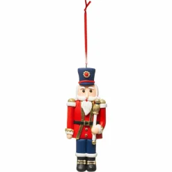 Feeric Lights & Christmas Soldat Casse-noisette à suspendre (H15 cm) Henri Rouge Outlet