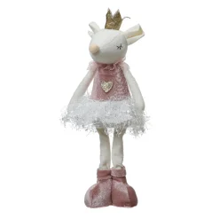 KAEMINGK Souris de Noël debout (H37 cm) Suzane Danseuse ballerine Rose Best