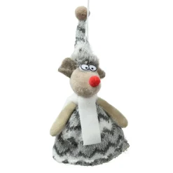 KAEMINGK Souris à suspendre (H15 cm) Pip écharpe douillette Gris New