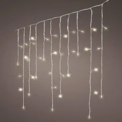 EMINZA Stalactite lumineuse 11,80 m 480 LED câble transparent Stars Blanc chaud Blanc Chaud - câble transparent Best