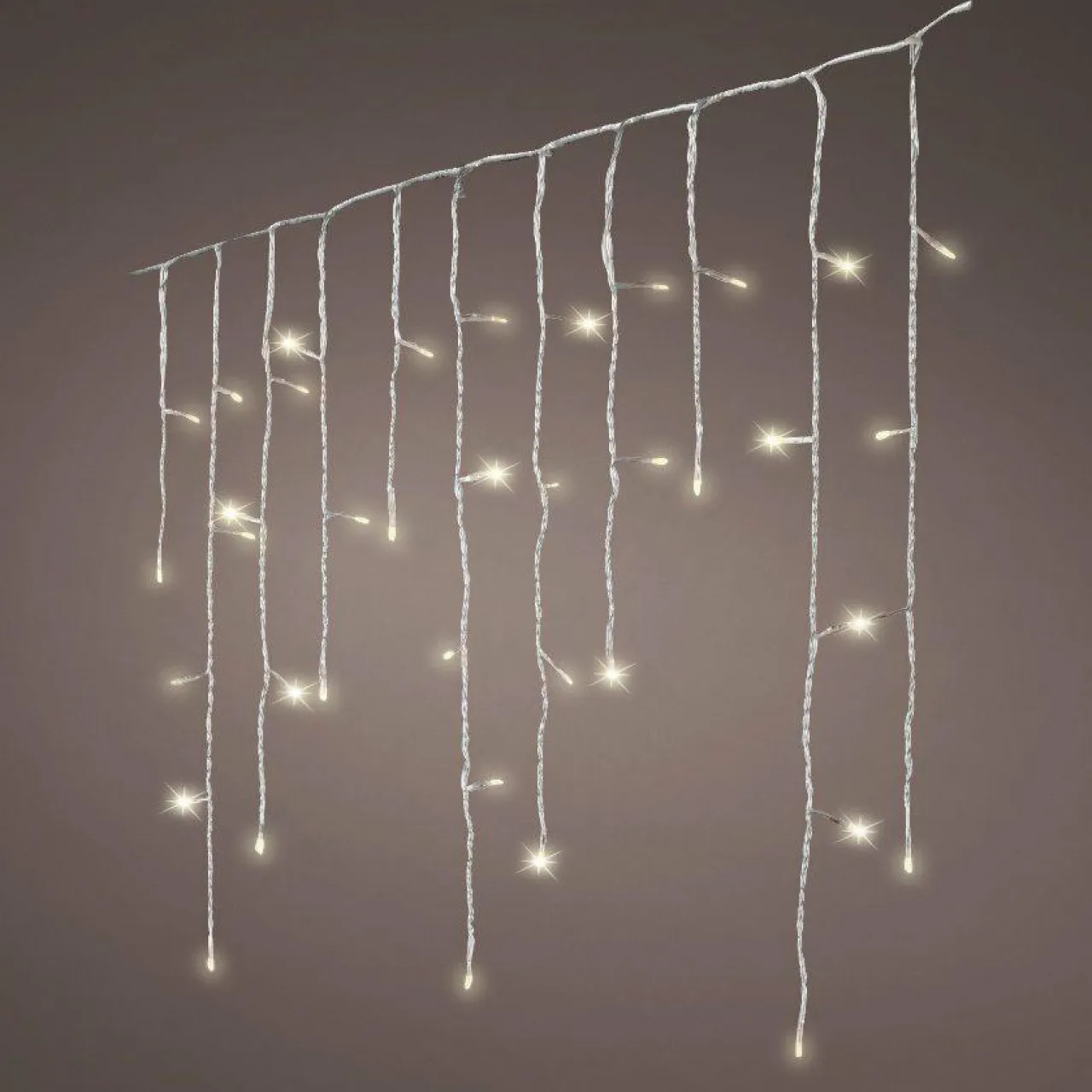 EMINZA Stalactite lumineuse 11,80 m 480 LED câble transparent Stars Blanc chaud Blanc Chaud - câble transparent Best