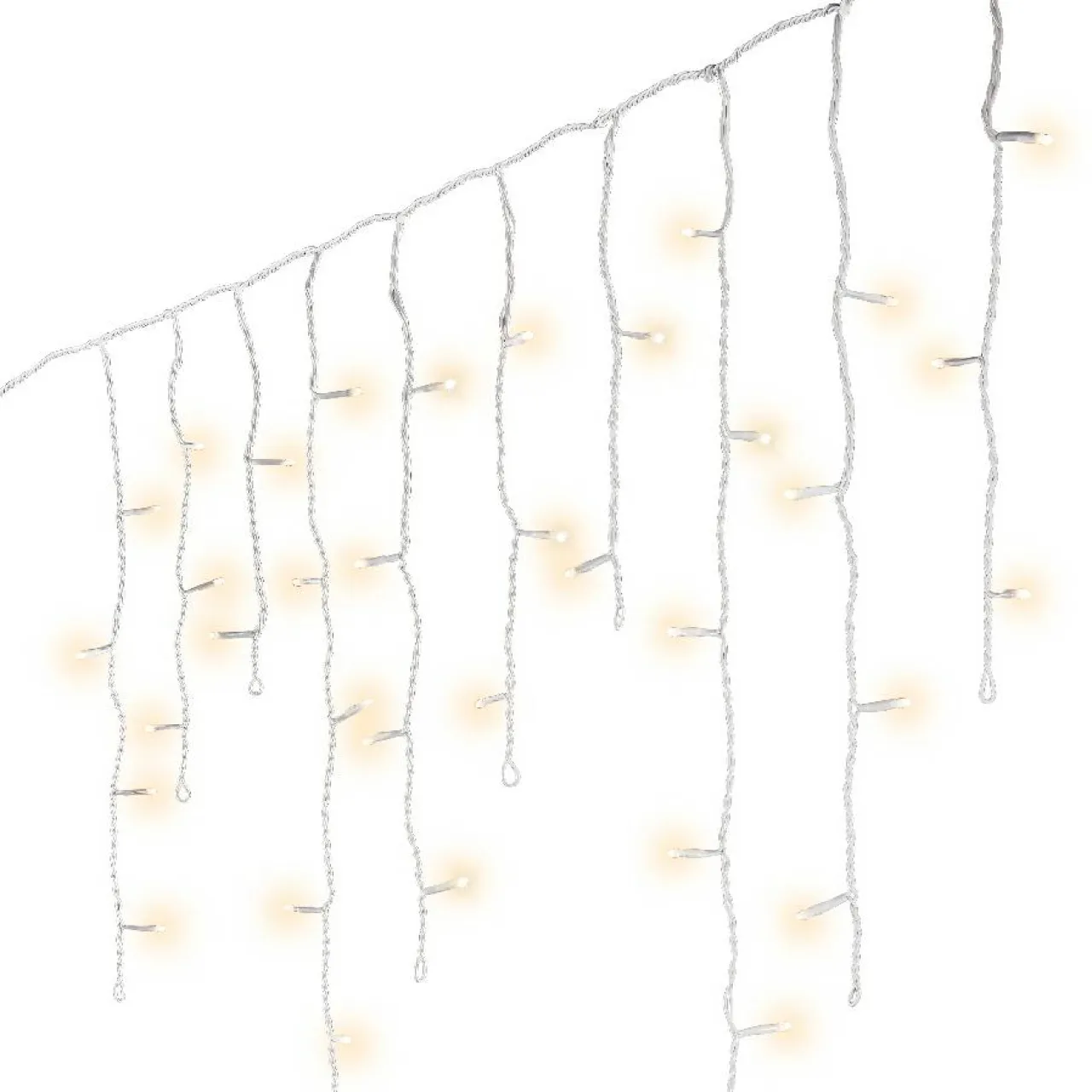 EMINZA Stalactite lumineuse 7,50 m 175 LED câble blanc Stars Blanc chaud Blanc Chaud - câble blanc Clearance