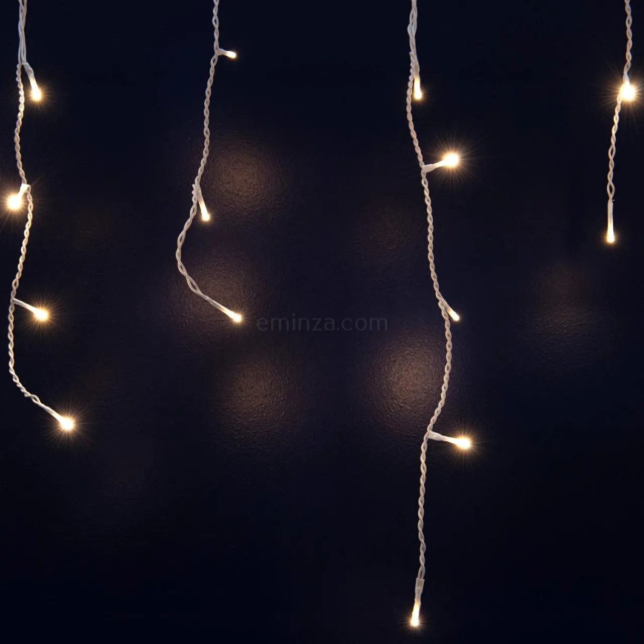EMINZA Stalactite lumineuse 7,50 m 175 LED câble blanc Stars Blanc chaud Blanc Chaud - câble blanc Clearance