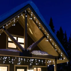 EMINZA Stalactite lumineuse 11,80 m 480 LED câble transparent Stars Blanc froid Blanc Froid - câble transparent Best